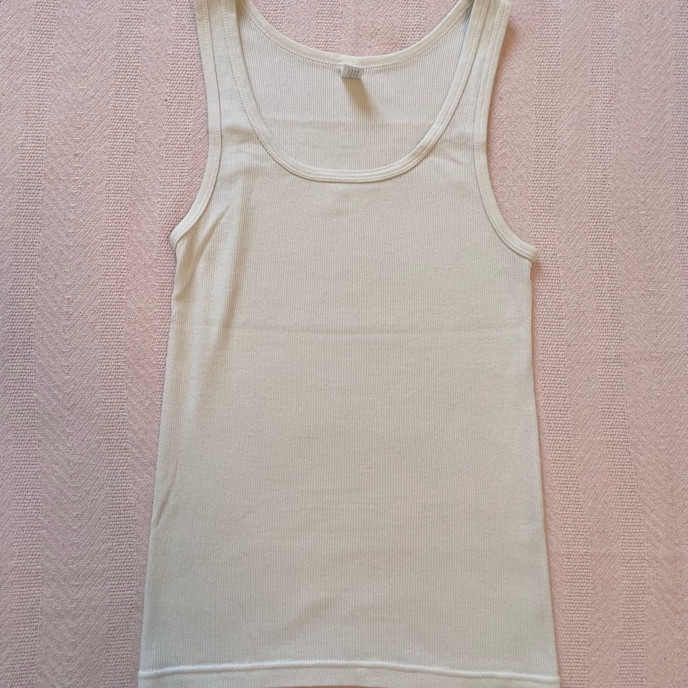 j crew medium white womens tank top